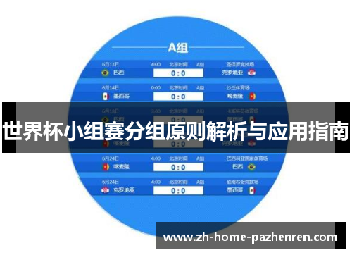 世界杯小组赛分组原则解析与应用指南